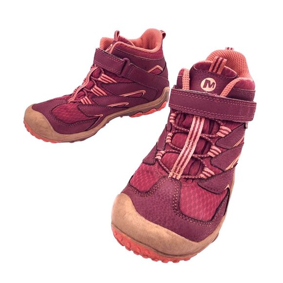 Merrell Chameleon MK159720 Berry Girls Hiking Shoes Waterproof Back to School - Picture 2 of 11